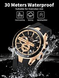 Reward Gold & Black Luxury Men's Watch ⌚ – Bold Style, Premium Craftsmanship & Timeless Elegance